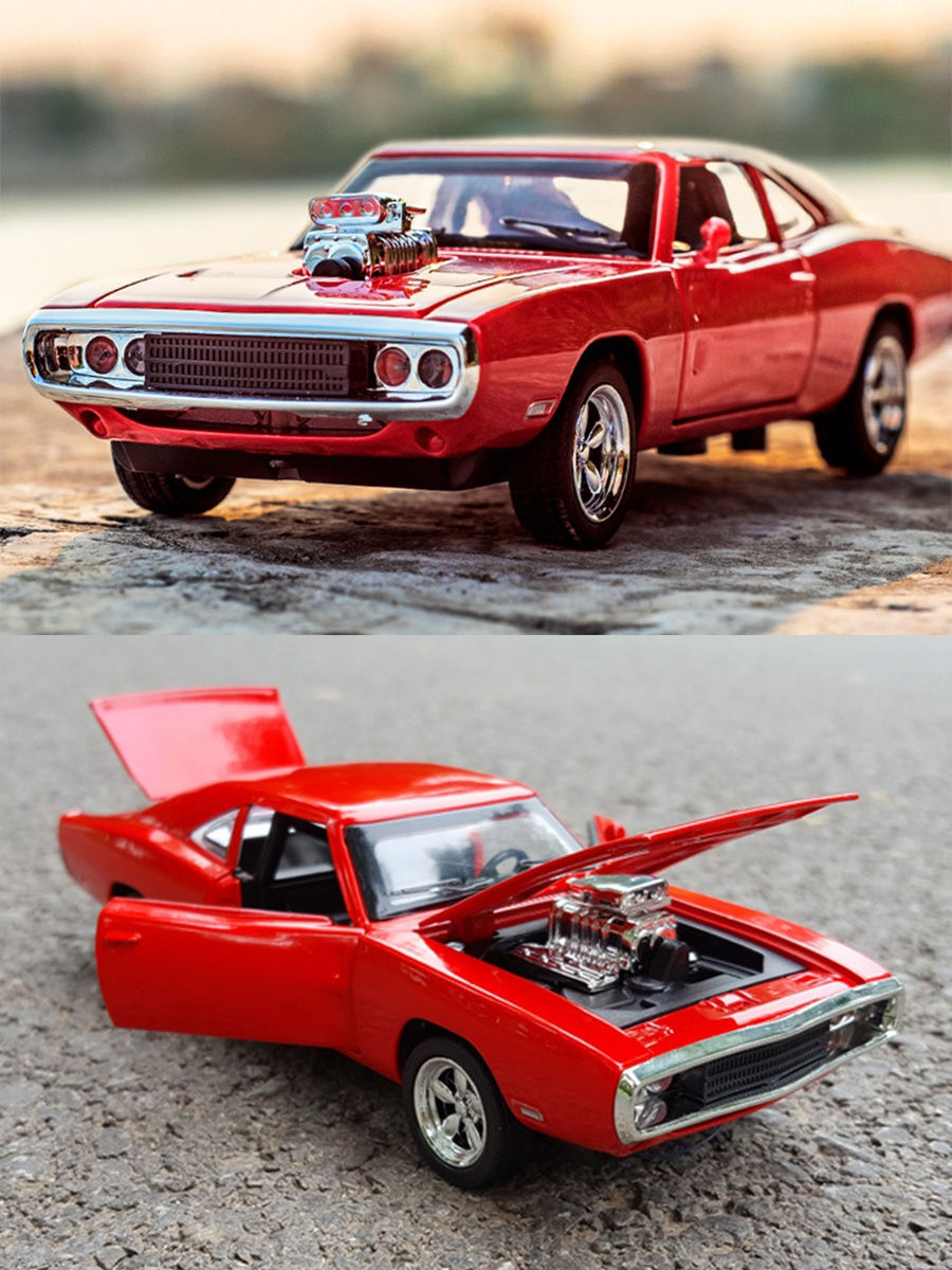 Машинка металлическая Элемент Dodge charger red 1:32 машинка welly 2016 dodge charger r t 1 38 43742