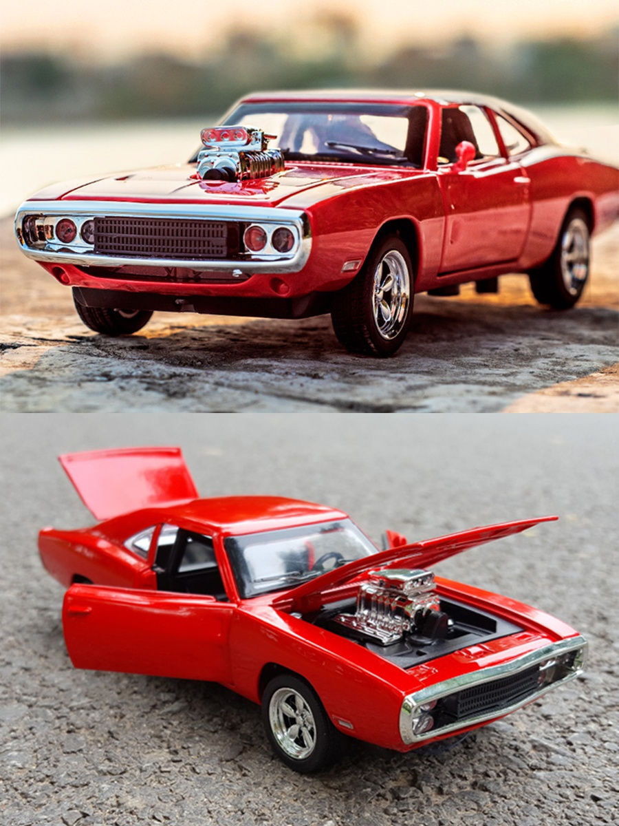 Машинка металлическая Элемент Dodge charger red 1:32