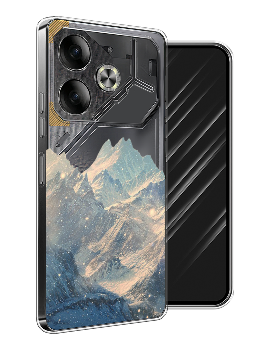 

Чехол Awog на Tecno Pova 6 "Горы арт 2", Серый, 305350-1