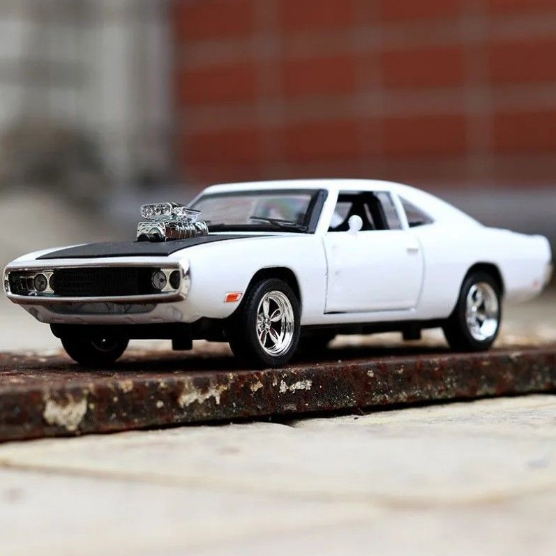 Машинка металлическая Элемент Dodge charger white 1:32 maisto 1 18 1969 dodge charger r t alloy car model decorations datsun 240z 1956 wolkswagen beetle diecast vehicles collectibles