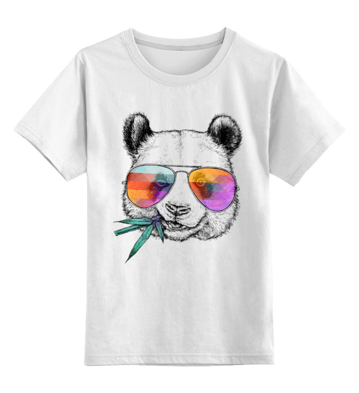 

Футболка детская Printio panda цв. белый р. 128, panda