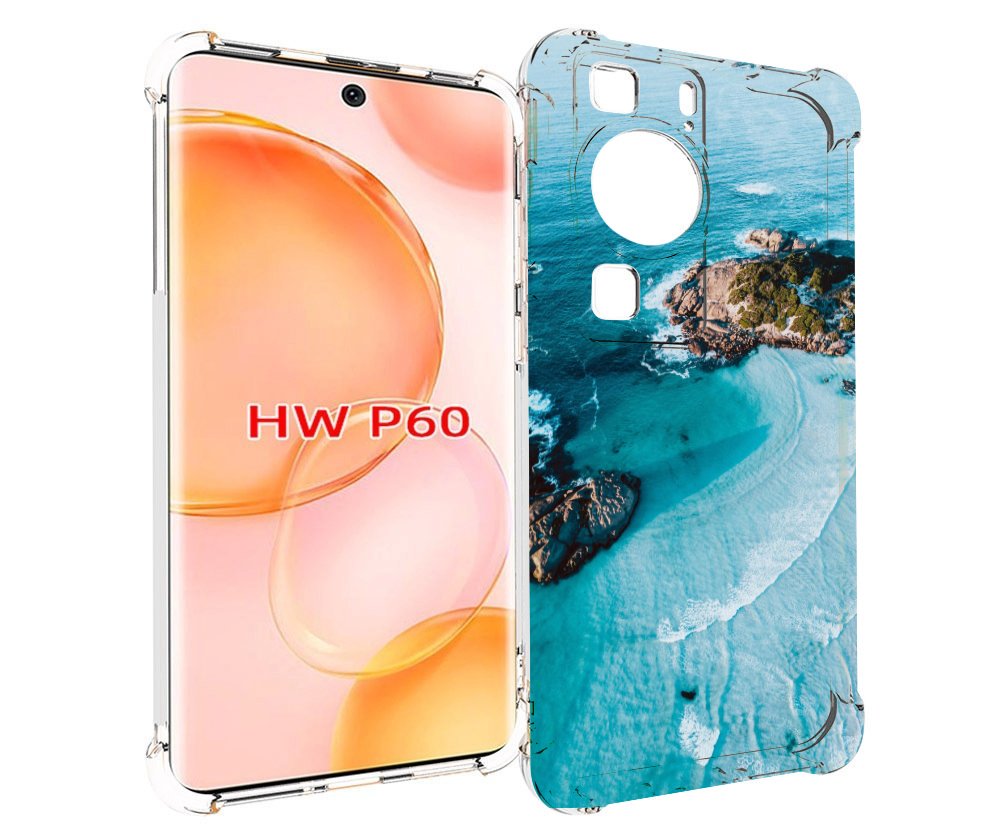 

Чехол MyPads красивый голубой залив для Huawei P60, Tocco