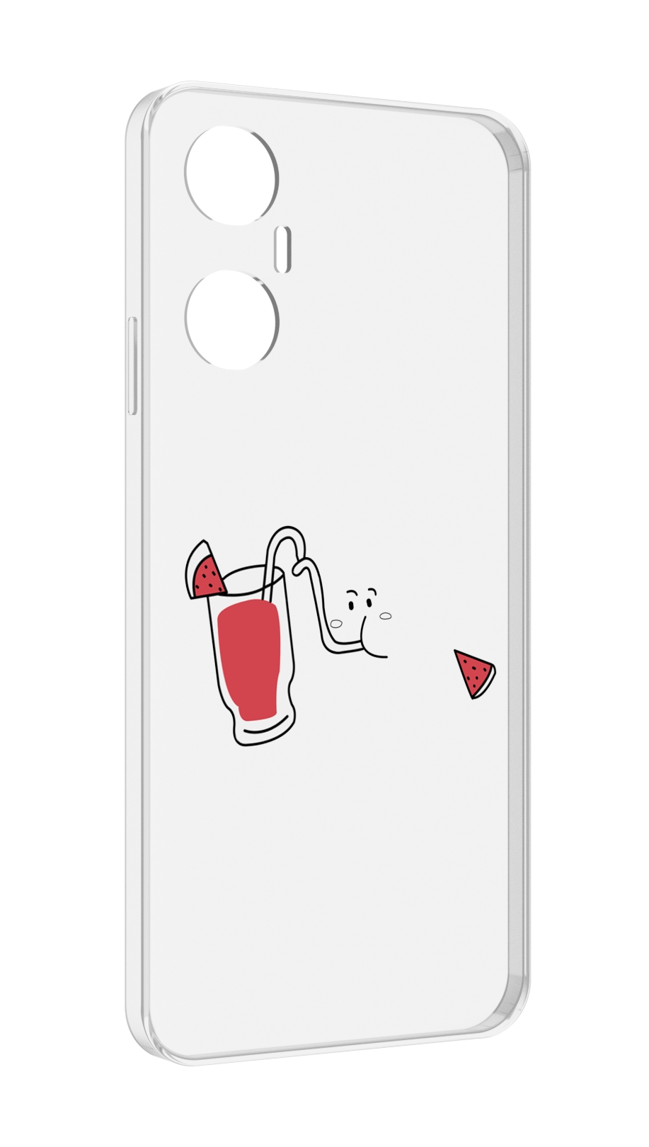 

Чехол MyPads арбузный-напиток для Infinix Hot 20 5G, Прозрачный, Tocco