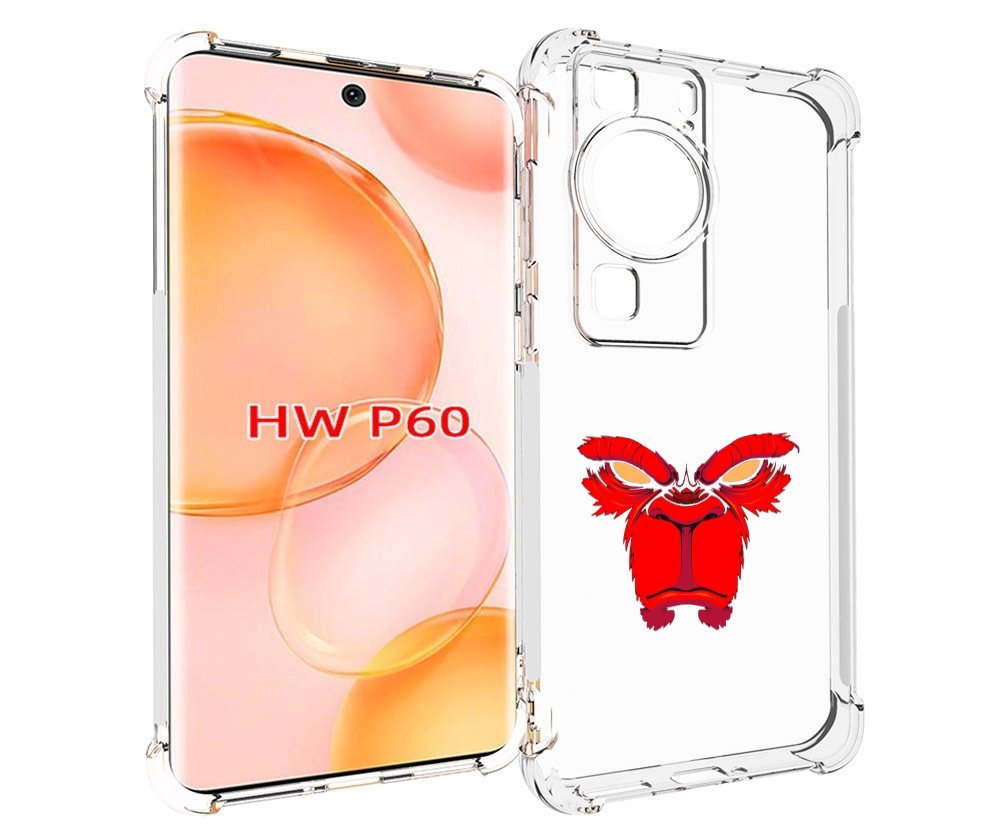 

Чехол MyPads красная обезьяна в темноте для Huawei P60, Tocco