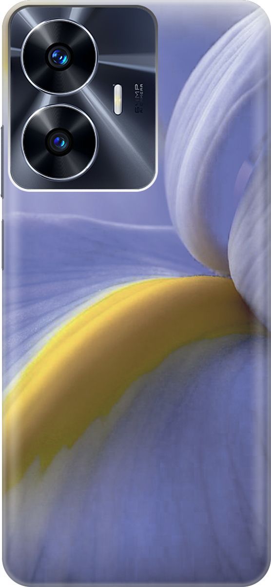 

Силиконовый чехол на Realme C55 с принтом "Синяя калла", Желтый;фиолетовый, 159496