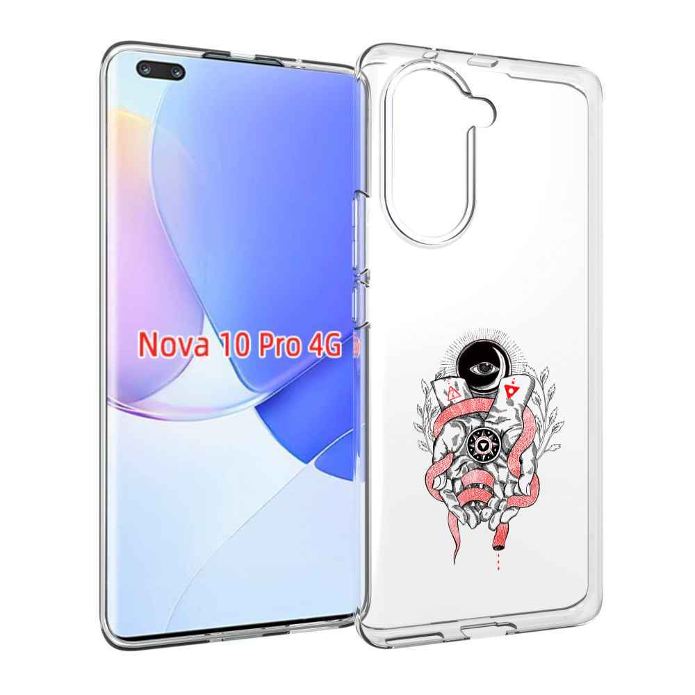 Чехол MyPads абстрация связанные руки для Huawei Nova 10 Pro противоударный