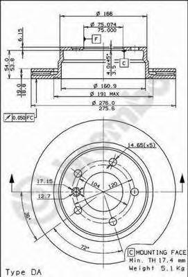 

Диск Тормозной 09.7727.11 Brembo 09772711