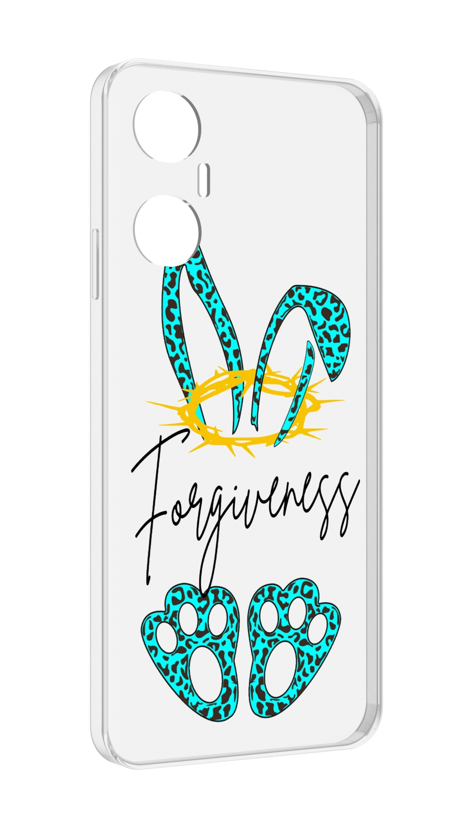 

Чехол MyPads бирюзовое лапки и ушки женский для Infinix Hot 20 5G, Прозрачный, Tocco