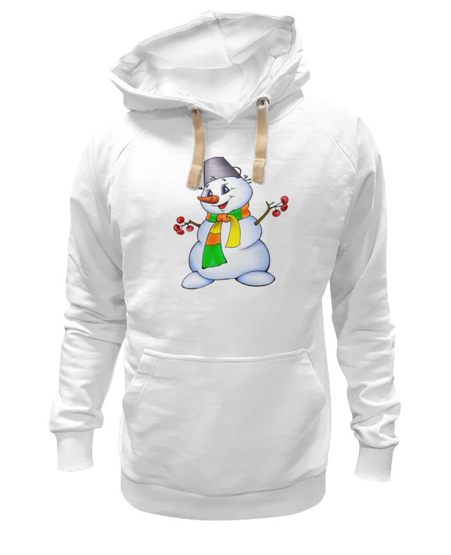 

Худи унисекс Printio Веселая снеговик.с новым годом. белое M, Белый, Веселый снеговик.с новым годом.