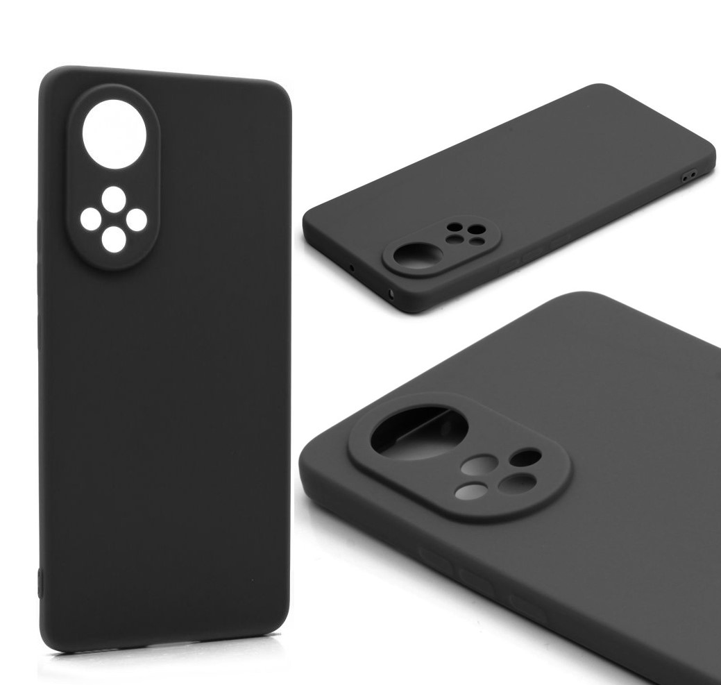 Силиконовый чехол TPU Case матовый для Huawei Honor 50 черный