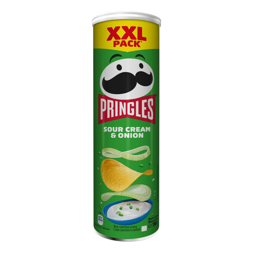 фото Чипсы картофельные pringles сметана и лук 190 г