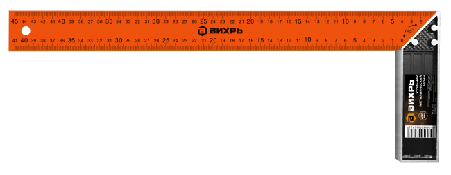 Угольник металлический 450 мм Ви/рь