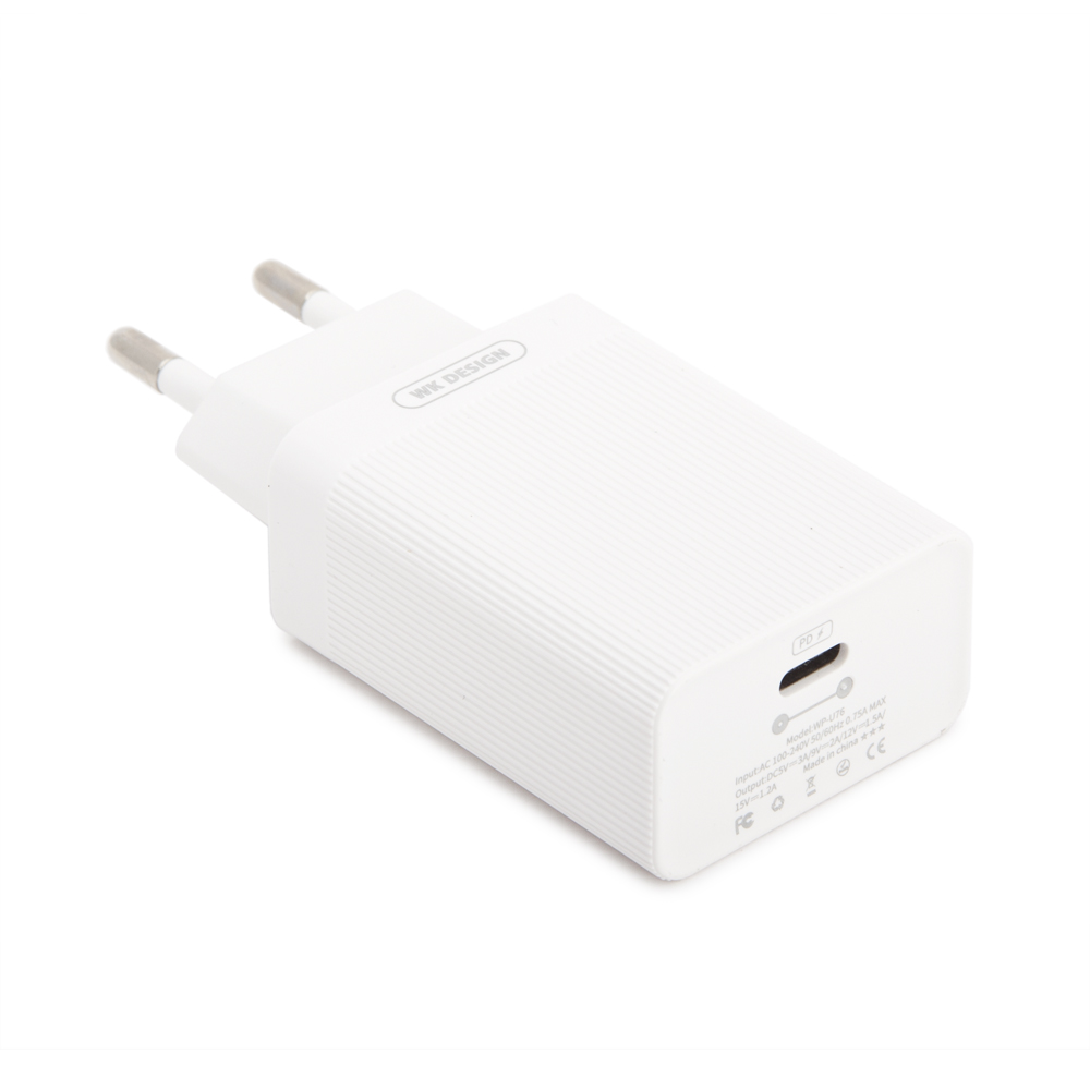 

СЗУ WK Lochon WP-U76 1xUSB-C, PD 18W (белый), WP-U76