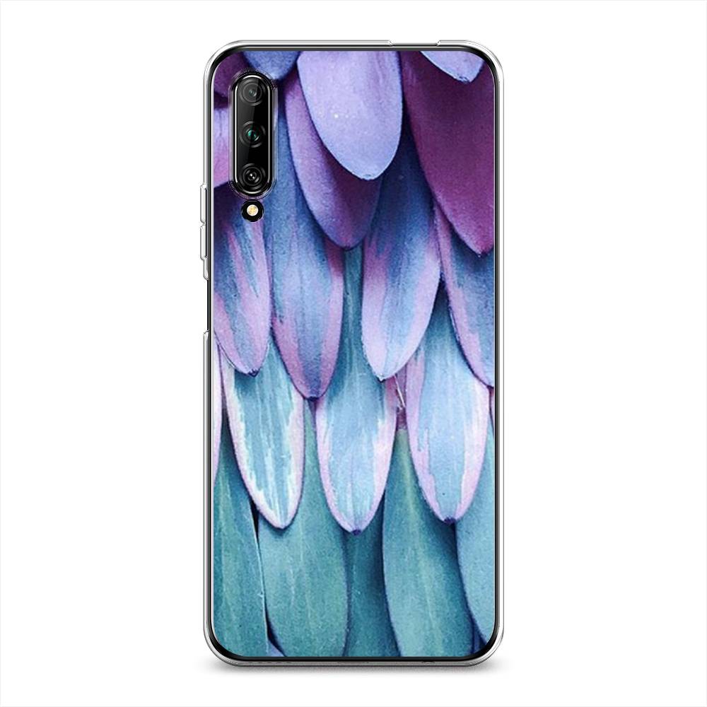 

Чехол на Huawei Y9s "Синее перо", Фиолетовый;голубой, 611150-3