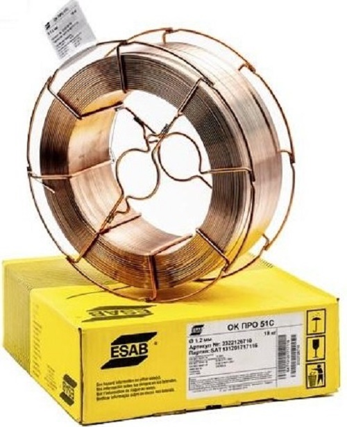 

Сварочная проволока омедненная MIG ESAB ОК ПРО 51С 1,0мм/18кг (2322106710)
