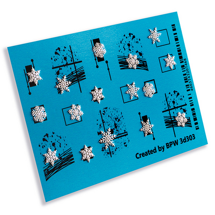 

Набор, BPW.style, 3D-слайдер «Снежинки в графике» №3d-303, 2 шт.