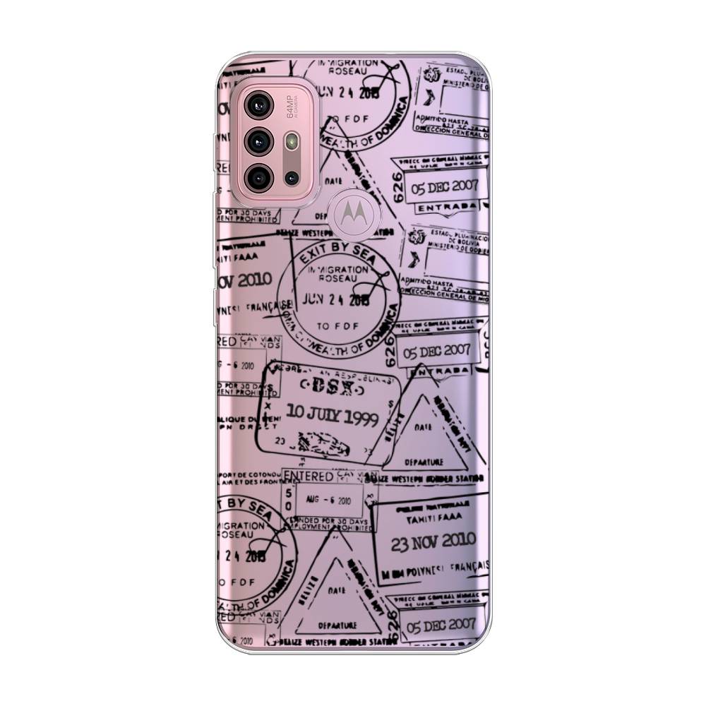 

Чехол на Lenovo K13 Note "Visa stamps 2", Белый;черный;серый, 242350-2