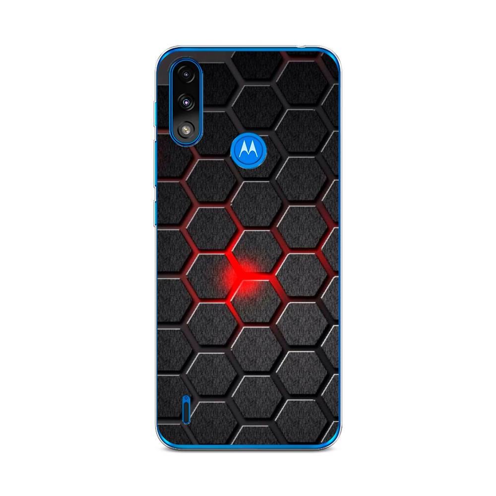 

Чехол на Lenovo K13 "Соты красные", Красный;черный;серый, 242450-3
