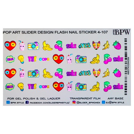 

Набор BPW.Style Слайдер-дизайн Pop Art 3 №4-107, 3 шт.