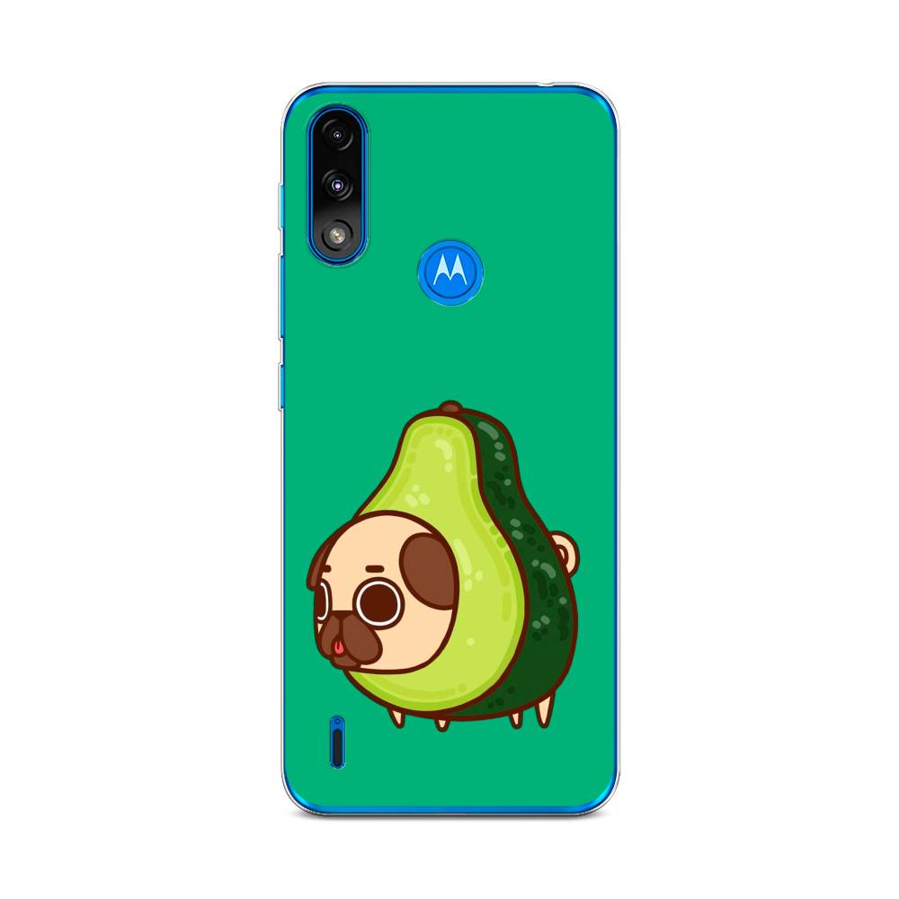 

Чехол на Lenovo K13/Motorola Moto E7 Power "Мопс авокадик", Зеленый, 242450-1