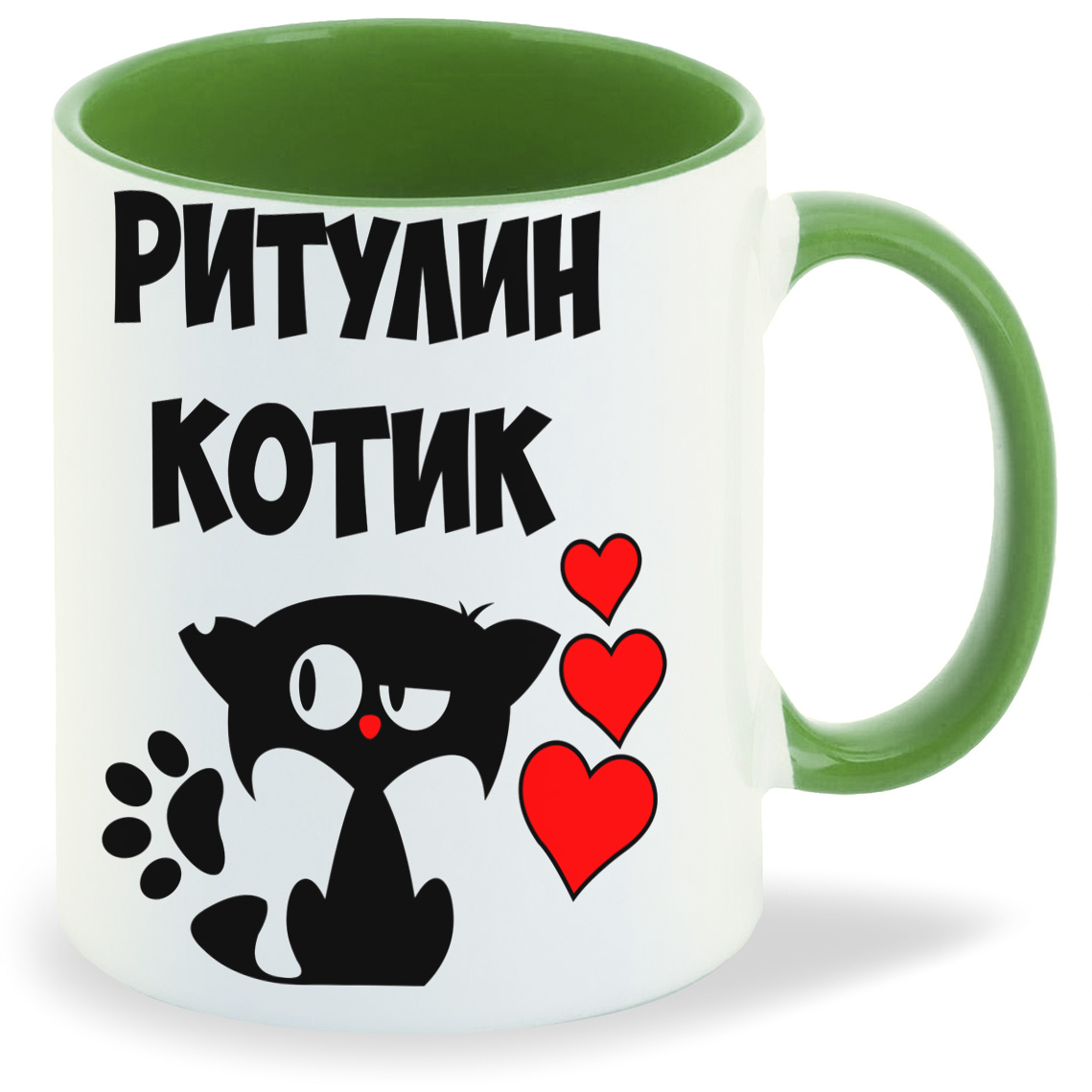 

Кружка CoolPodarok Ритулин котик