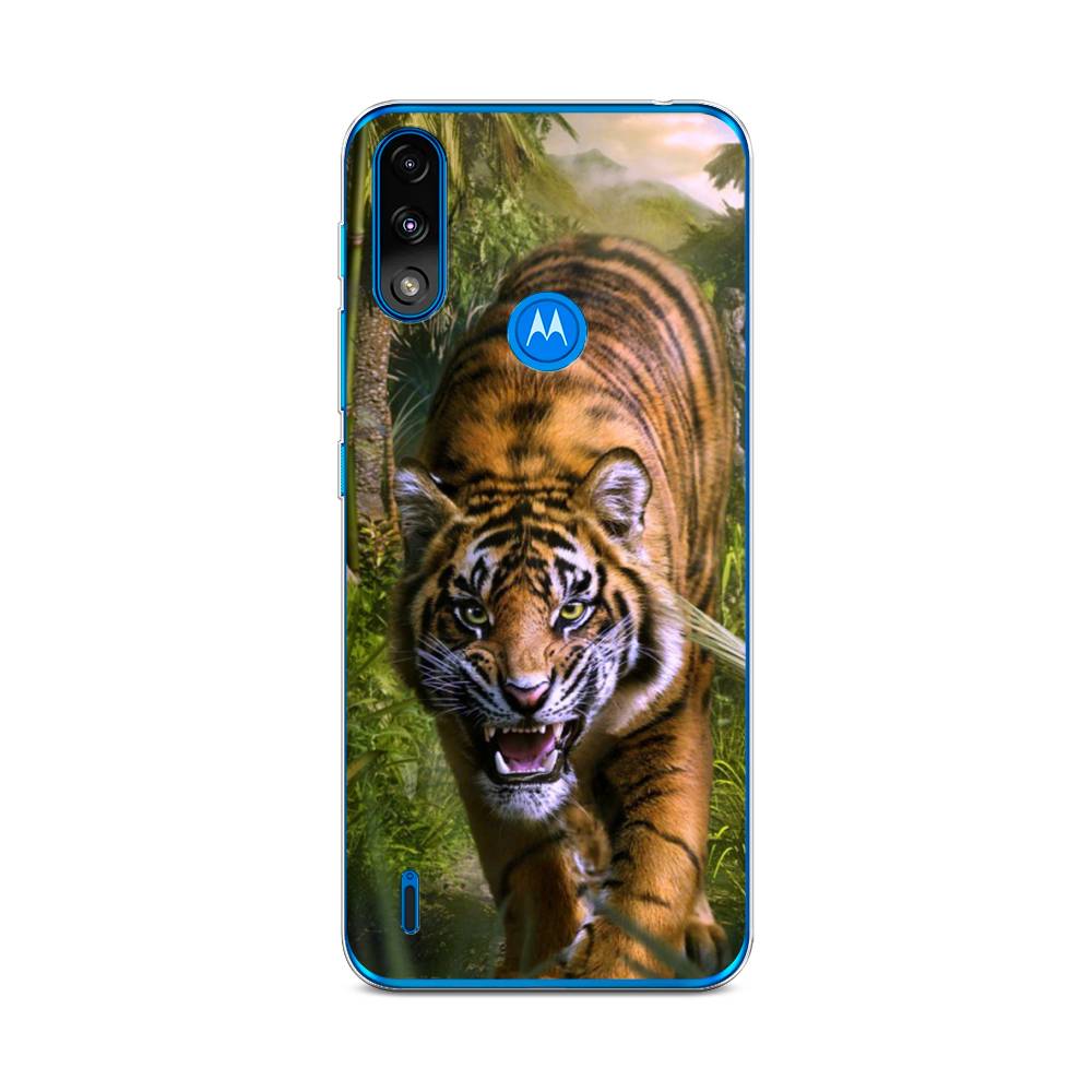 

Чехол на Lenovo K13 "Тигр в джунглях 2", Оранжевый;зеленый, 242450-1