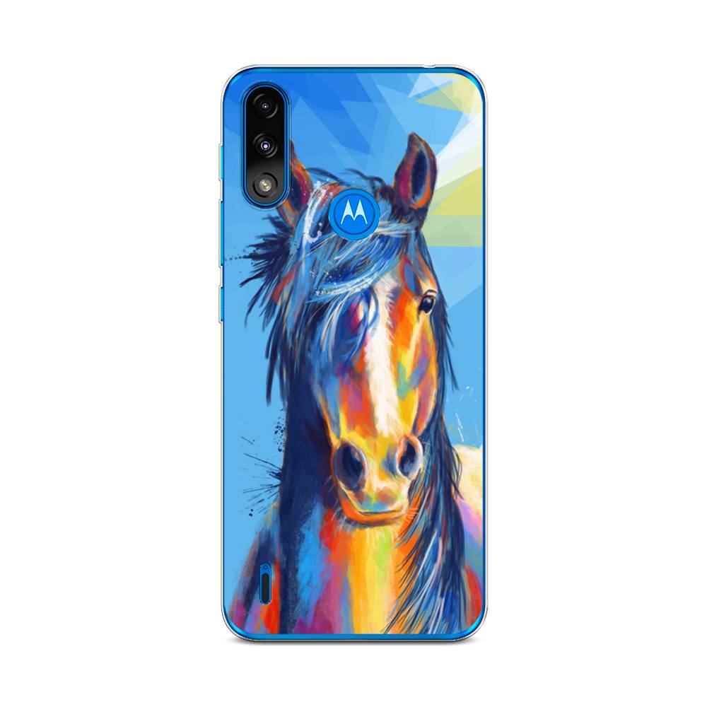 

Чехол на Lenovo K13 "Лошадь арт 3", Голубой;желтый;синий, 242450-1