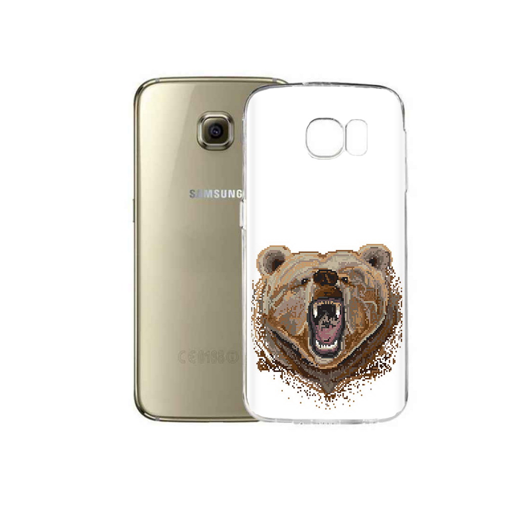 

Чехол MyPads Tocco для Samsung Galaxy C5 Pro пиксельный медведь (PT61139.577.539), Прозрачный, Tocco