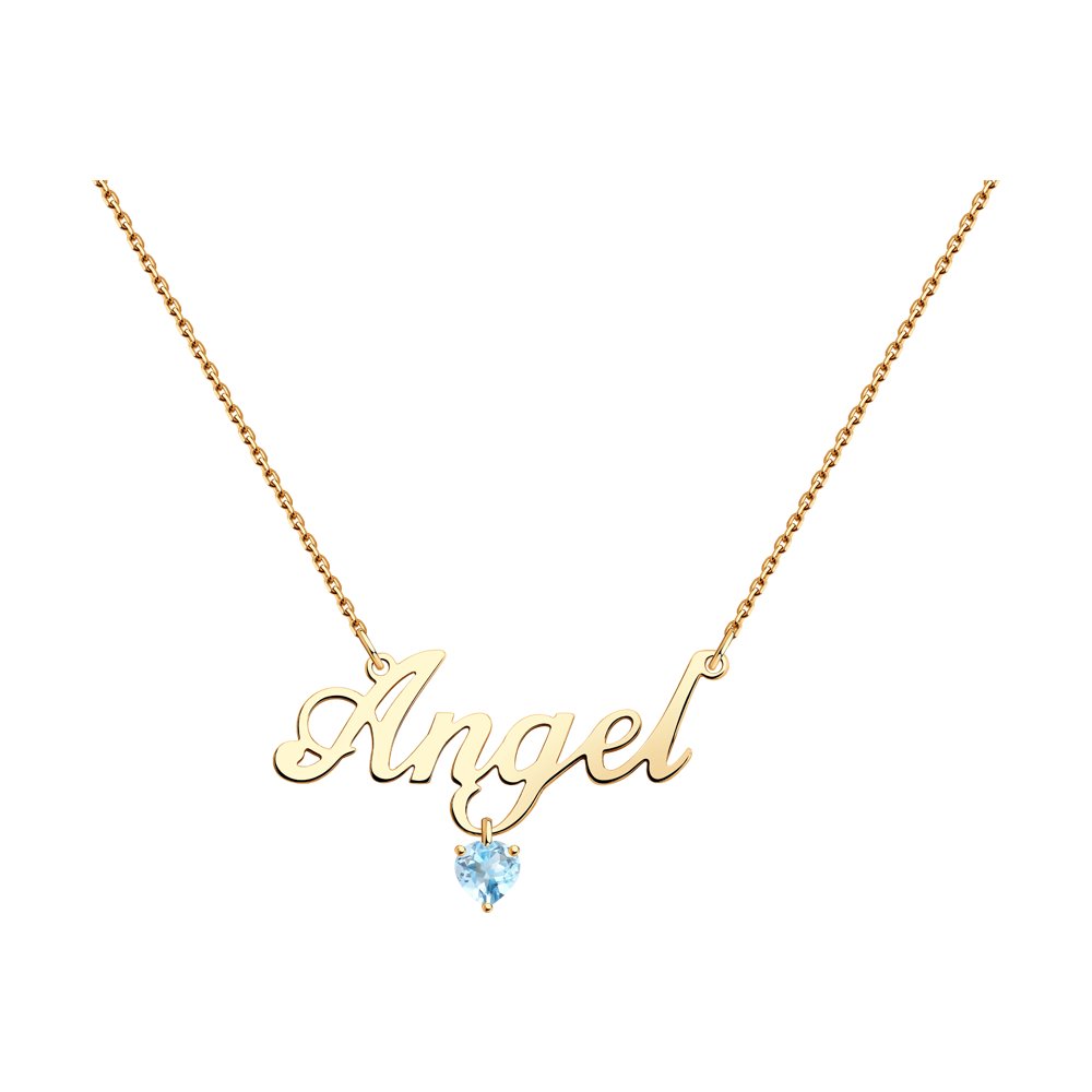 

Колье из красного золота с топазом 45 см Diamant 51-370-01309-1, 51-370-01309-1