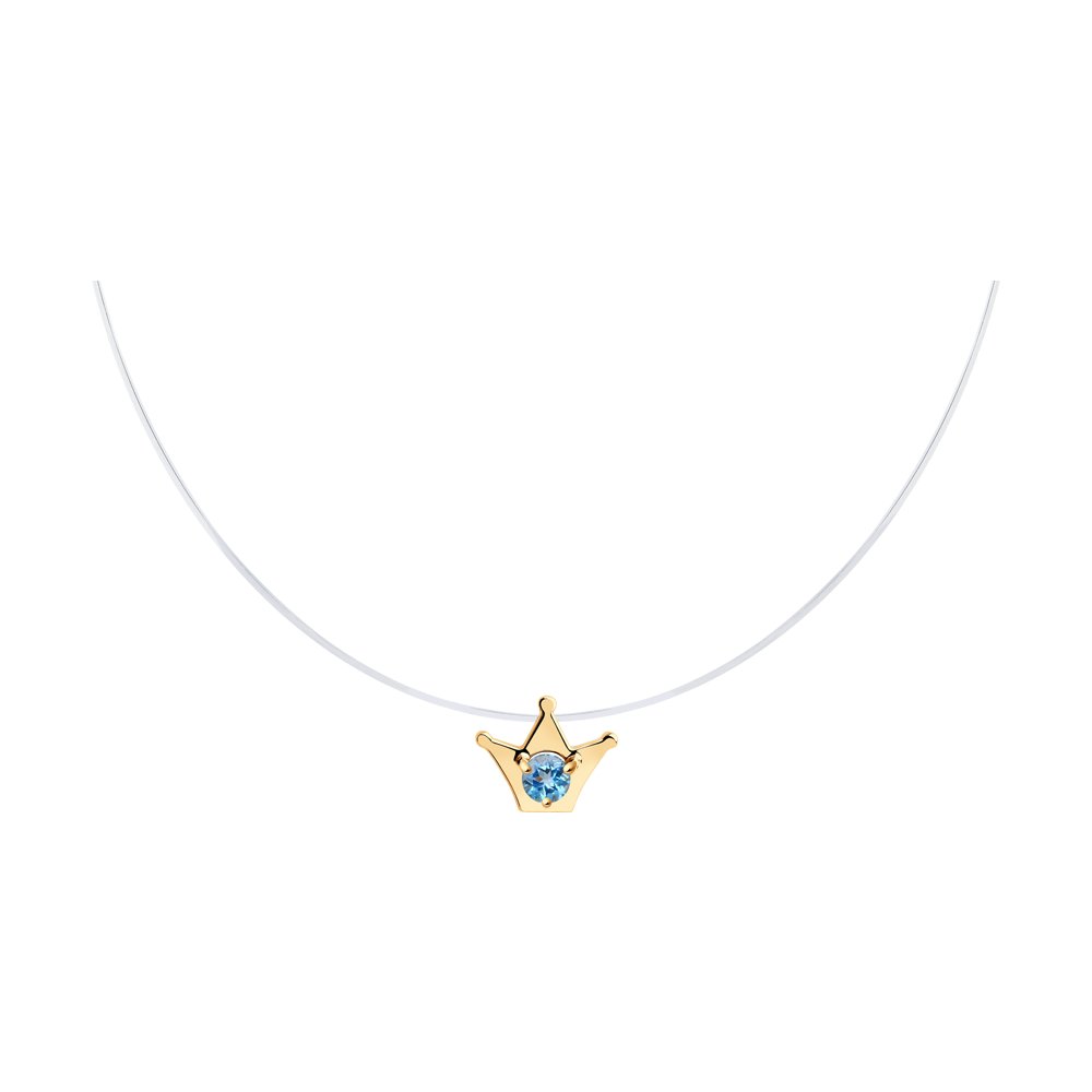 

Колье из красного золота с топазом 42 см Diamant 51-370-01313-2, 51-370-01313-2
