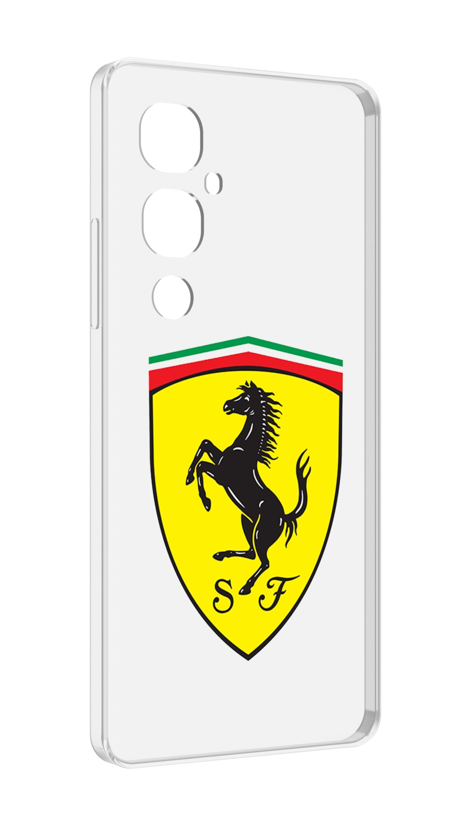 

Чехол MyPads Ferrari-3 мужской для Tecno Pova 4 Pro, Прозрачный, Tocco