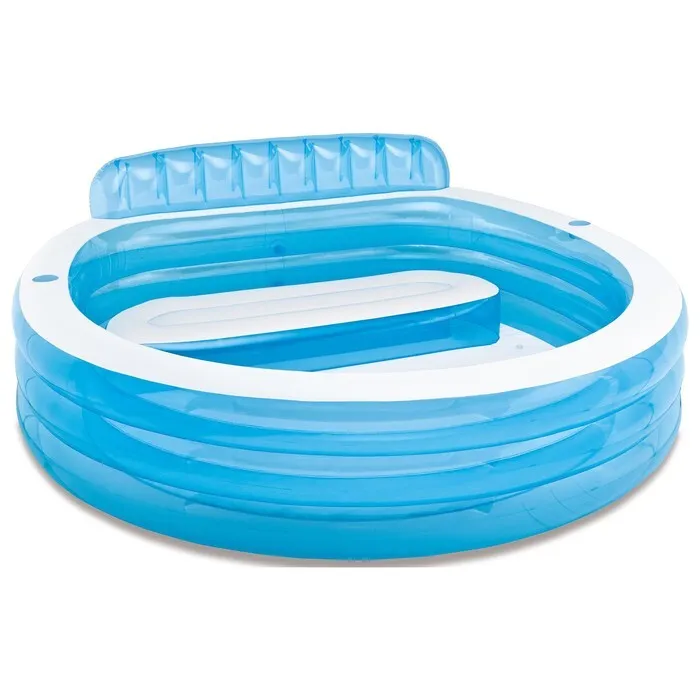 Бассейн надувной с подголовником, 229 х 218 х 79 см, от 3 лет