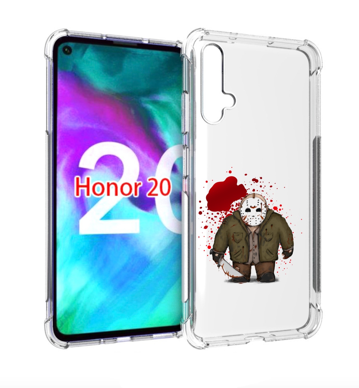 

Чехол бампер MyPads джейсон для Honor 20, Прозрачный, Tocco
