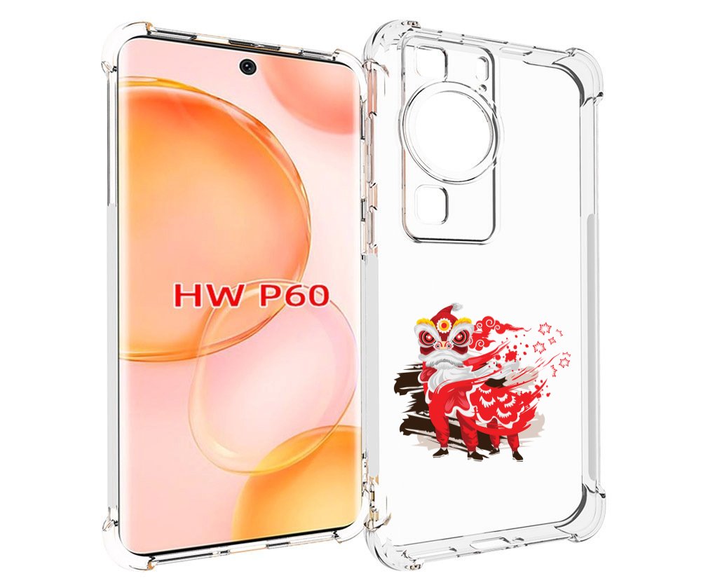 

Чехол MyPads красный-карнавал для Huawei P60, Tocco