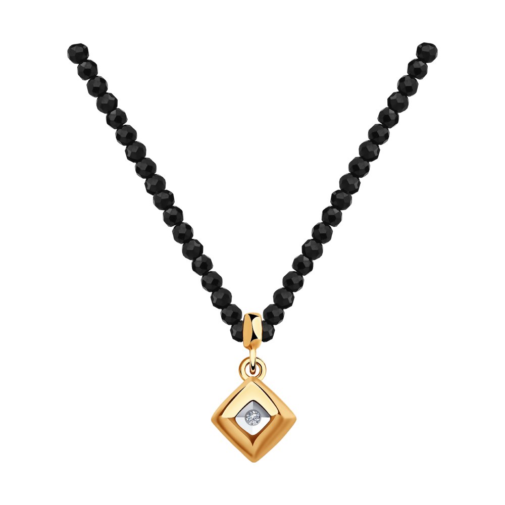 

Колье из красного золота 45 см SOKOLOV Diamonds 1070068, бриллиант, 1070068
