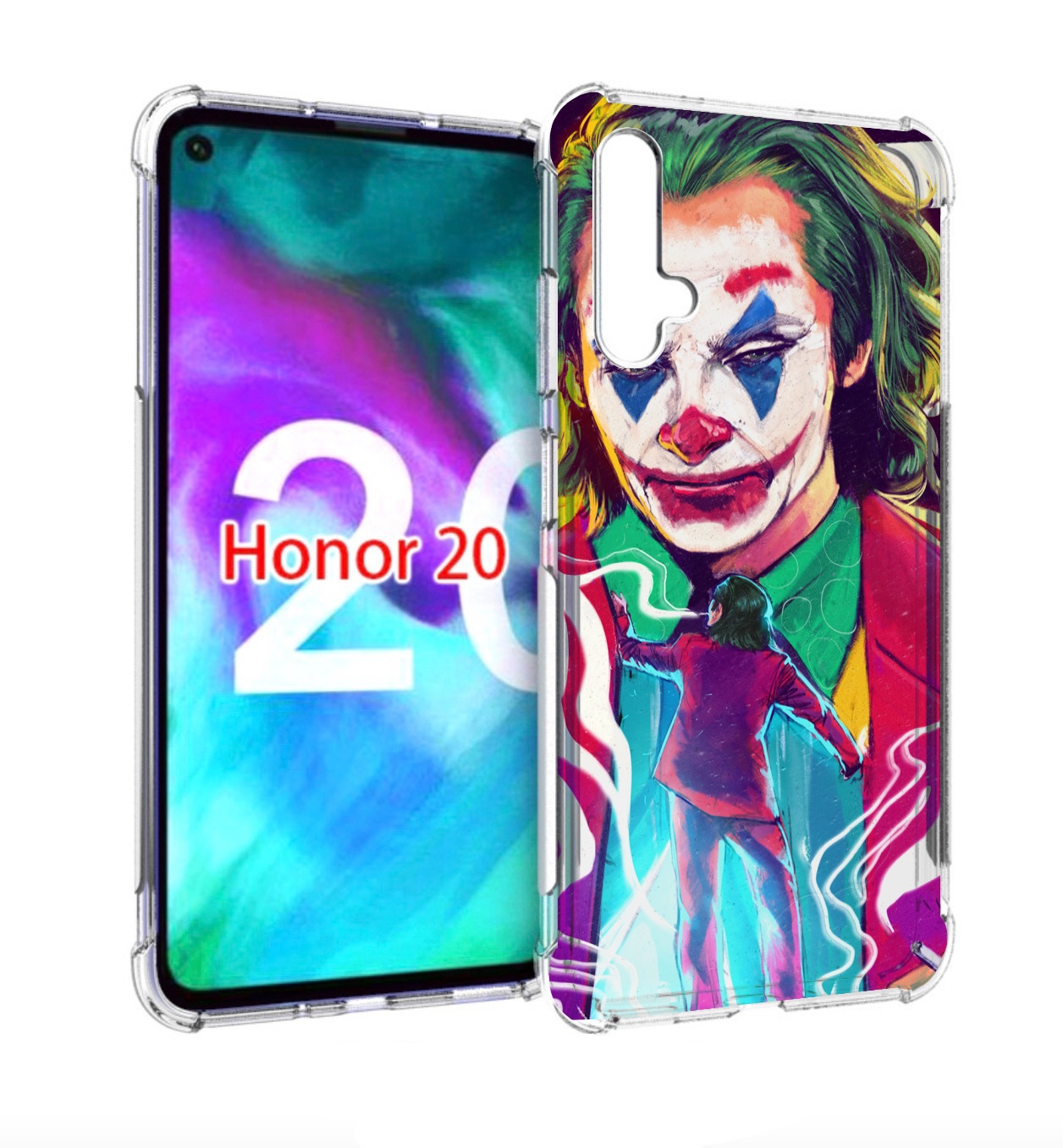 

Чехол бампер MyPads джокер-у-джокера для Honor 20, Прозрачный, Tocco