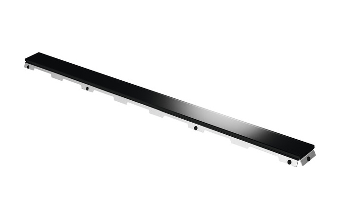 фото Стеклянная панель tecedrainline для душевого канала черная 1500 мм tece 601592
