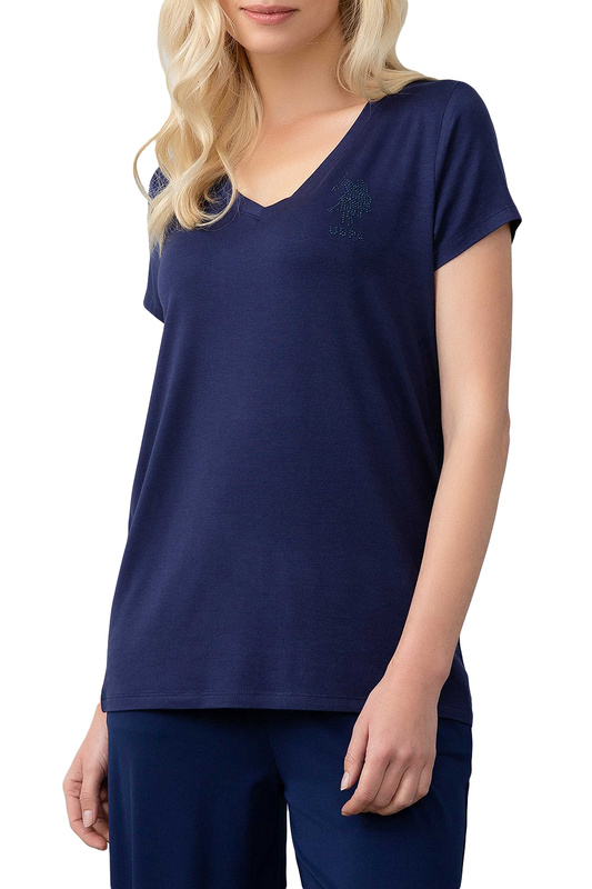 

Футболка женская U.S. POLO Assn. G082SZ0110CIYOSEL-IY09 синяя XS, G082SZ0110CIYOSEL-IY09