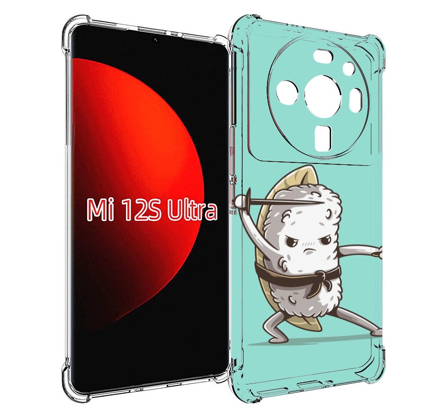 

Чехол MyPads злой суши детский для Xiaomi 12S Ultra, Прозрачный, Tocco