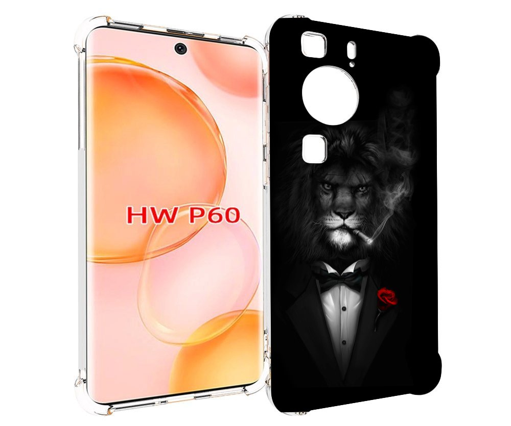 

Чехол MyPads лев-в-темноте-с-сигаретой мужской для Huawei P60, Tocco