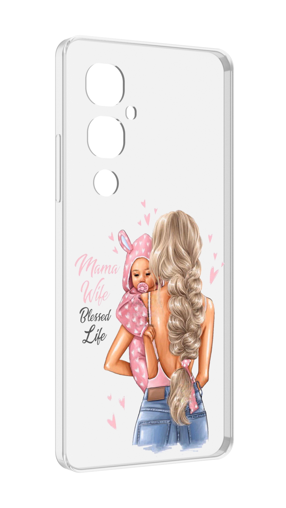 

Чехол MyPads Mama-wibe для Tecno Pova 4 Pro, Прозрачный, Tocco