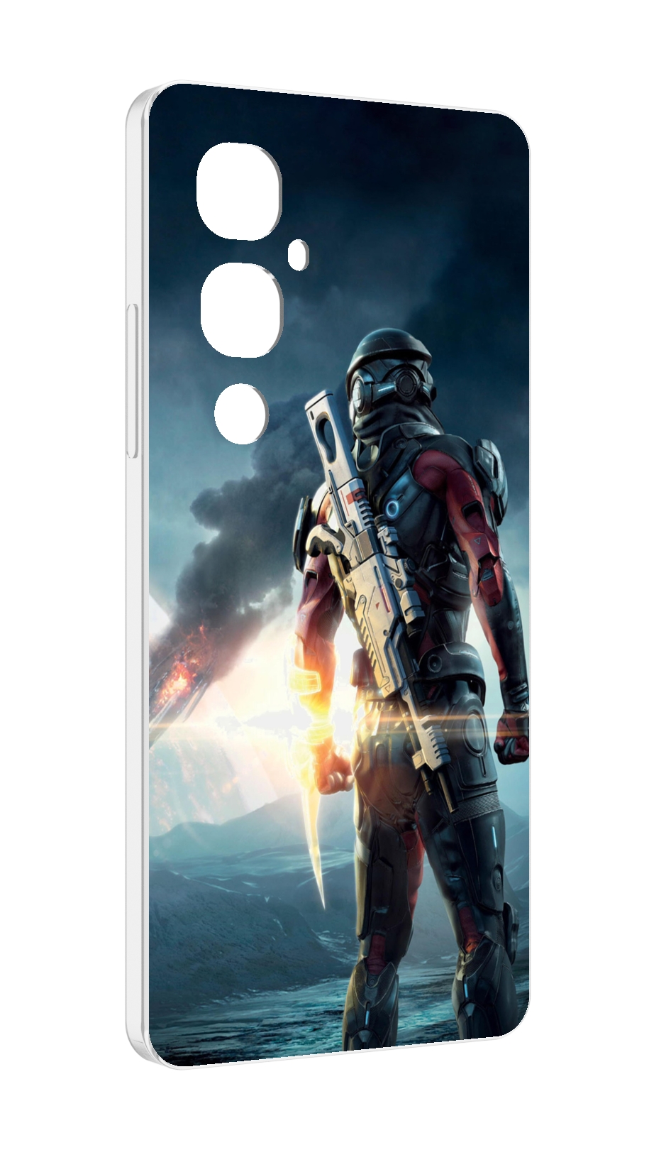 

Чехол MyPads Mass Effect Andromeda Ryder для Tecno Pova 4 Pro, Прозрачный, Tocco