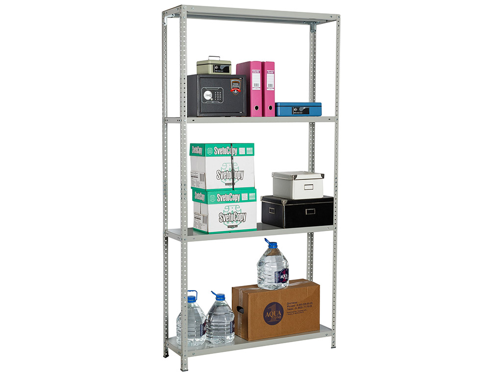 

Стеллаж MS Standart 185KD/70x30/4, Серый