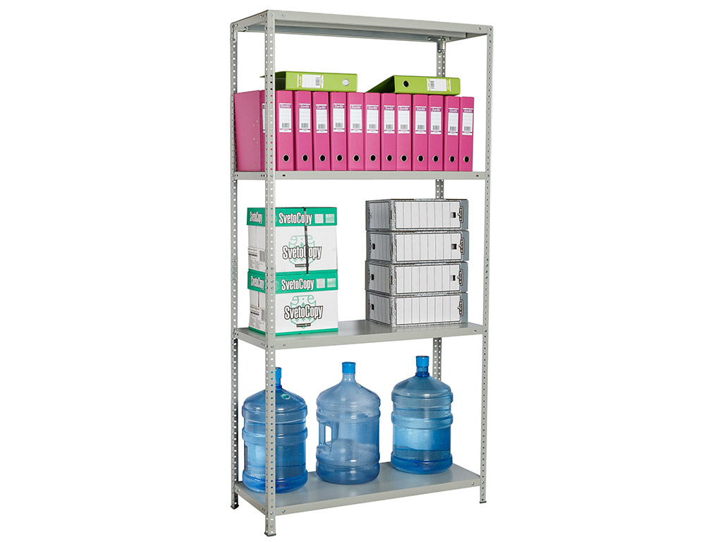 

Стеллаж MS Standart 200KD/100x50/4, Серый