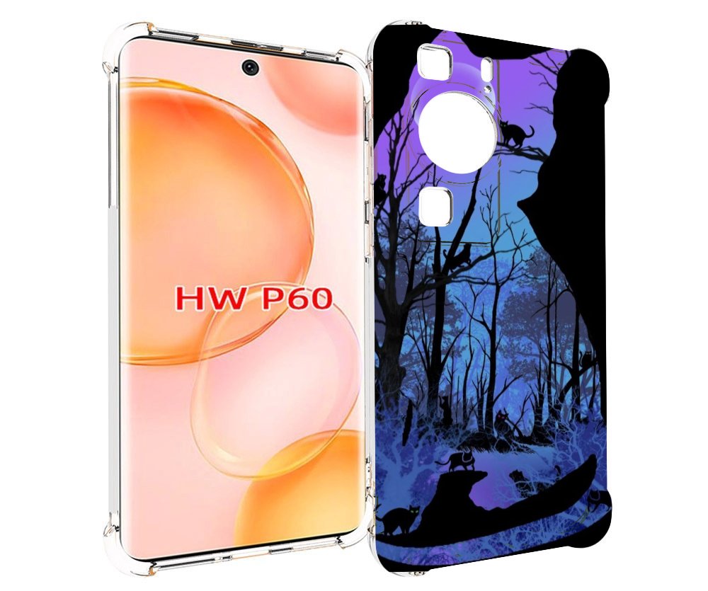 

Чехол MyPads лес внутри кота для Huawei P60, Tocco