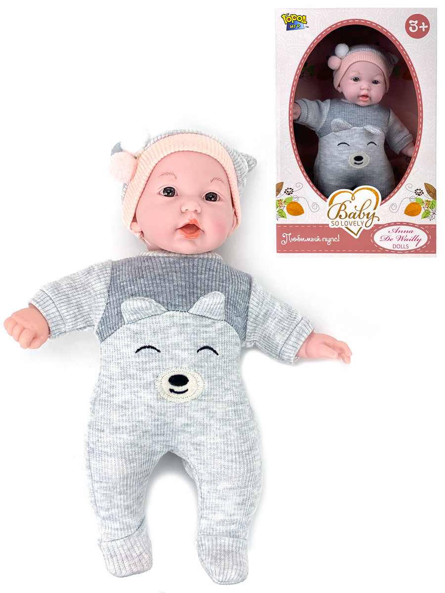 

Кукла с мягким телом Anna De Wailly. Soft, 27 см Город игр GN-7610, GN-7610