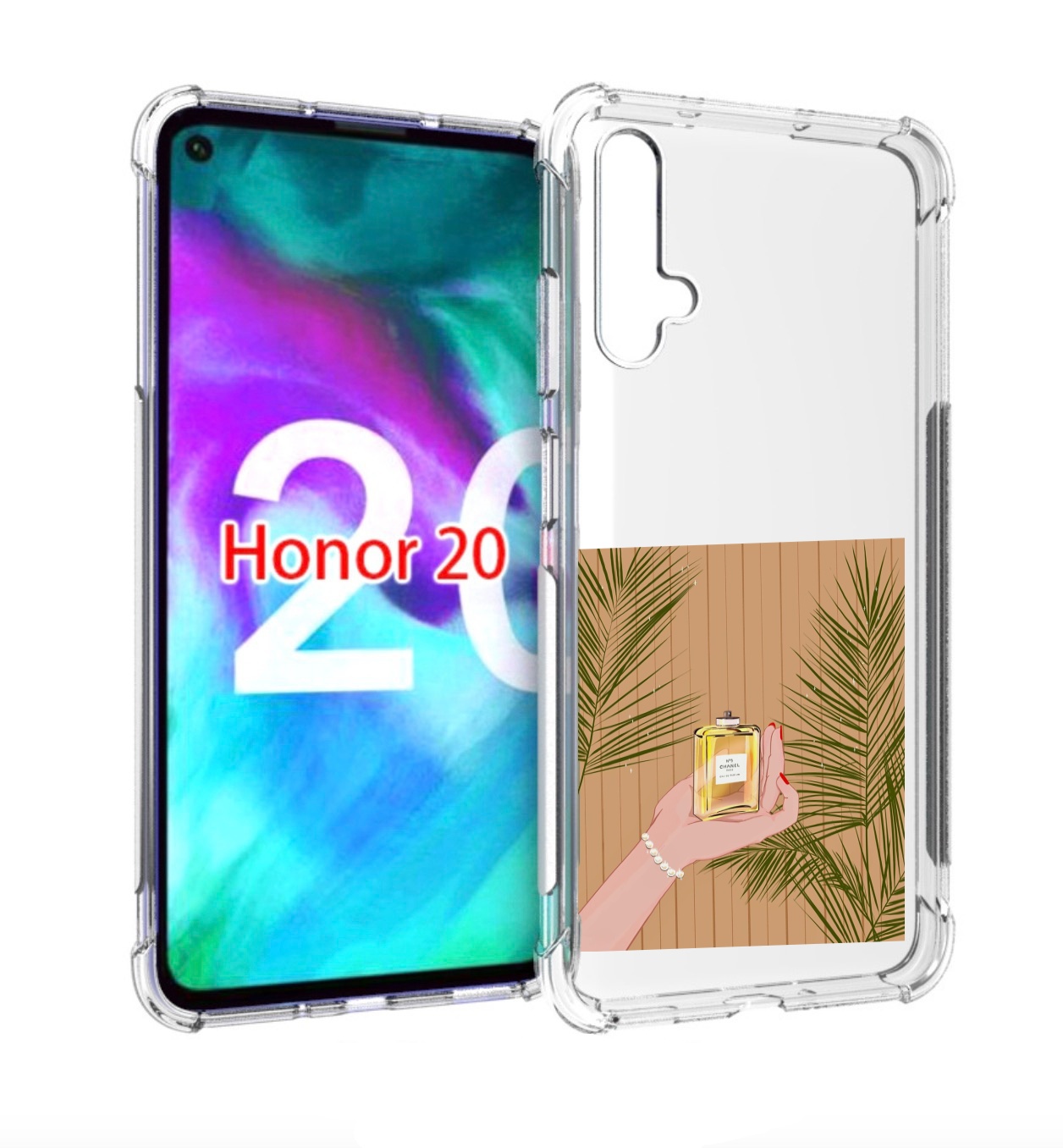 

Чехол бампер MyPads запах-шанель-номер-5 для Honor 20 Honor, Прозрачный, Tocco