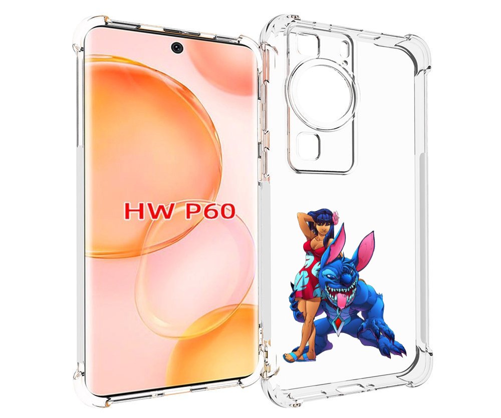 

Чехол MyPads лило и накаченный стич детский для Huawei P60, Tocco