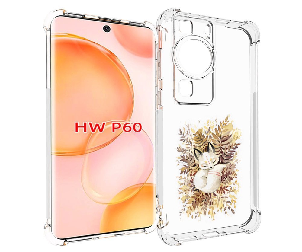 

Чехол MyPads лисенок в траве для Huawei P60, Tocco