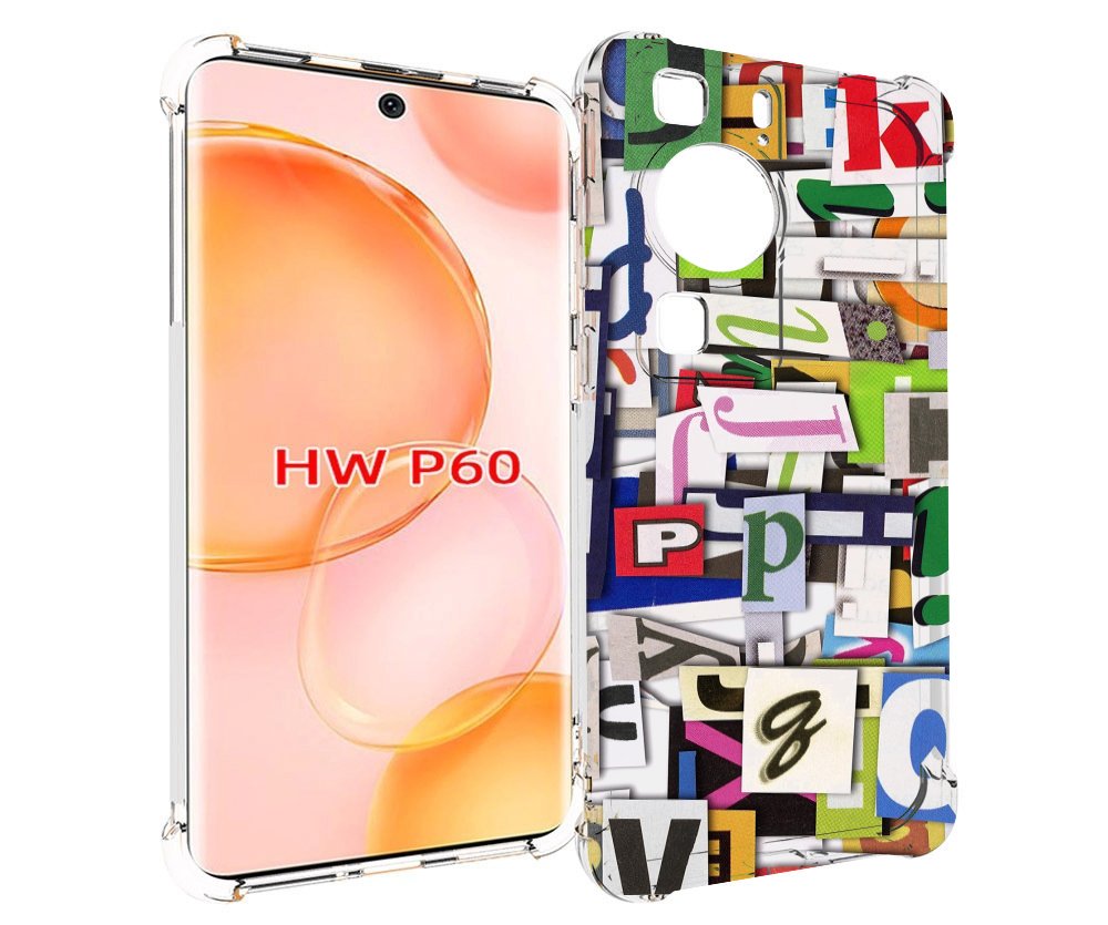 

Чехол MyPads ломанные-буквы для Huawei P60, Tocco